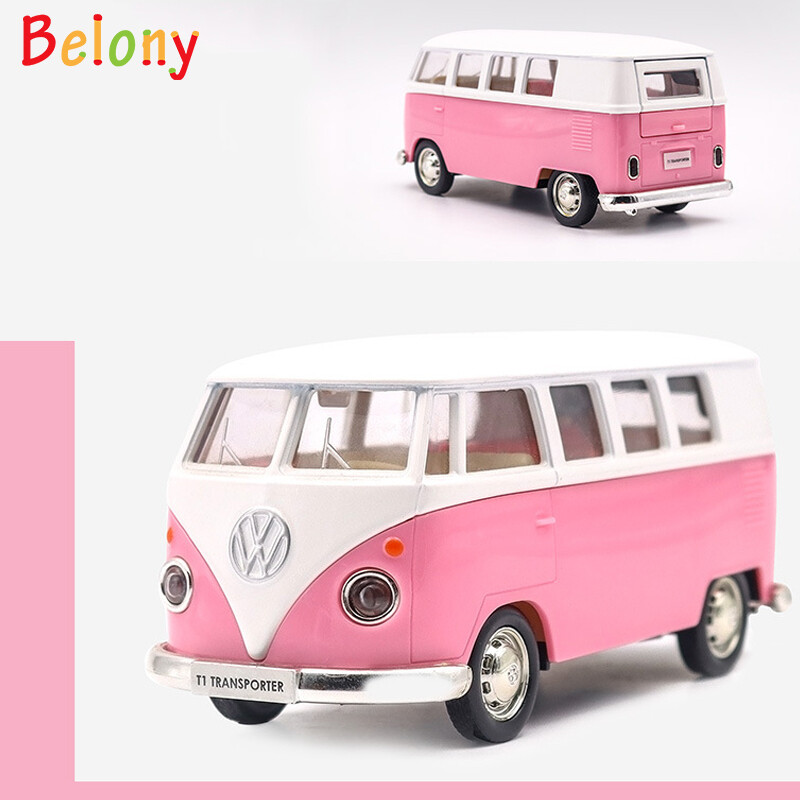 Belony 1:36 Car Model Volkswagen Bus Alloy Model Kids Toy Car Decoration Collection Car Models