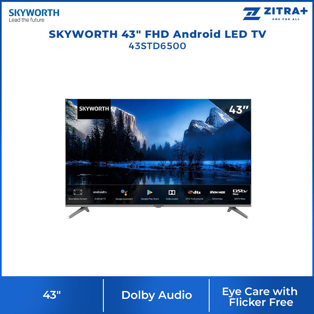 SKYWORTH 43" FHD Android LED TV 43STD6500 | Android 11 | Dolby Audio ...