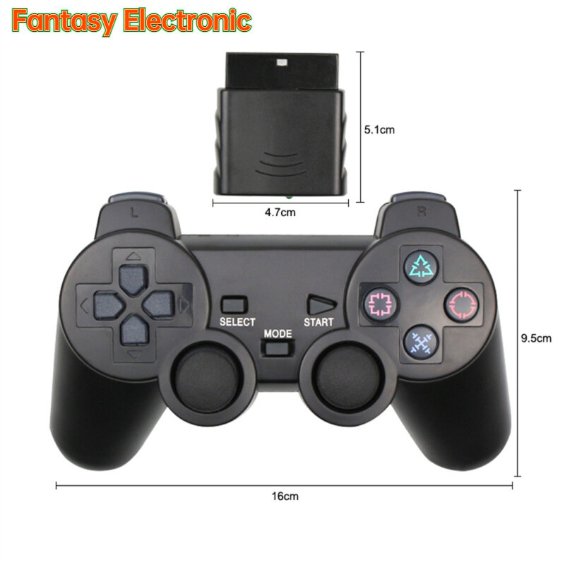 FE Fast Response No Delay Wireless Gamepad Double Vibration Shock Joypad Usb Pc Game Controller Compatible For Sony Ps2 Console Joystick