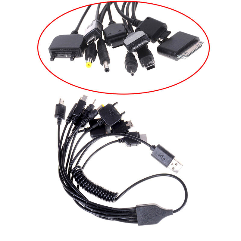 Universal 10 in 1 USB Multi Charger Retractable Phone Cable For Cell Phone