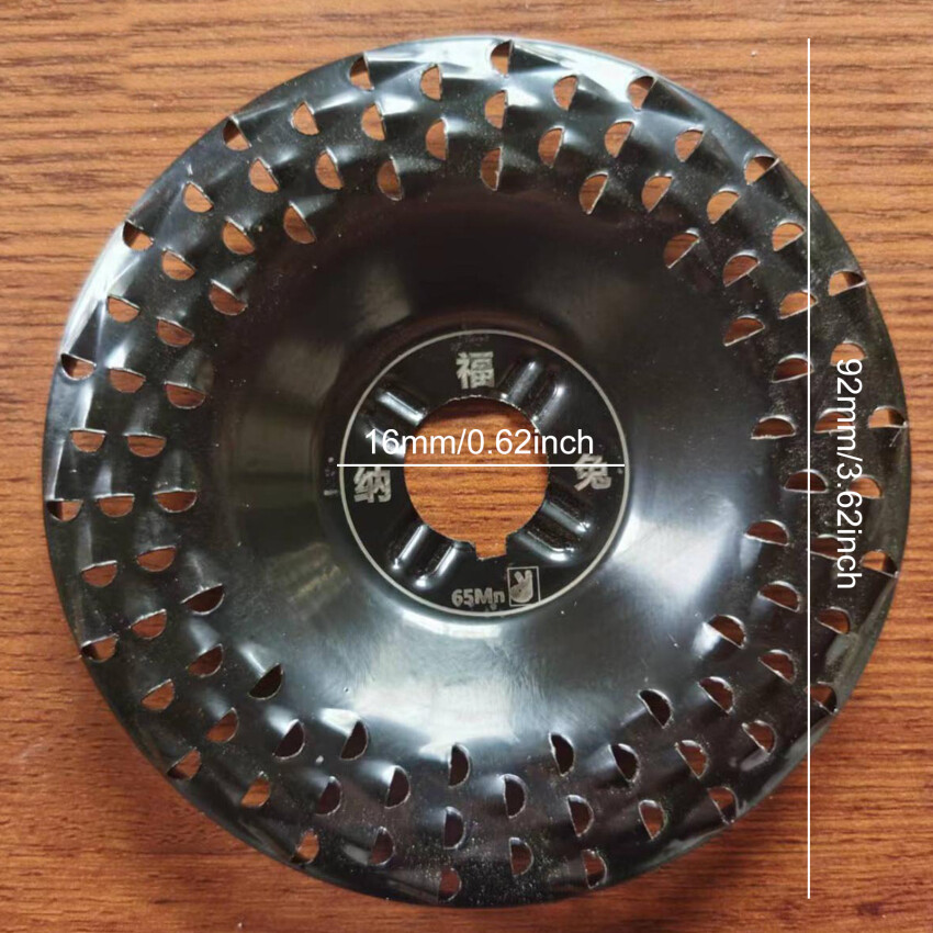 92mm/125mm Grinder Wheel Disc Wood Shaping Wheel Grinding Discs for Angle Grinders Woodworking Sanding Rotary Abrasive Tool