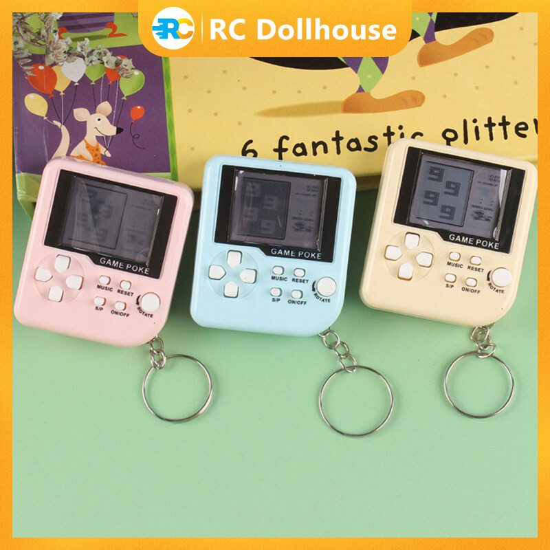 Graduation Gift Mini Handheld Electronic Game Toy Multicolor Cute Key Chain Pendant Nostalgic Toy