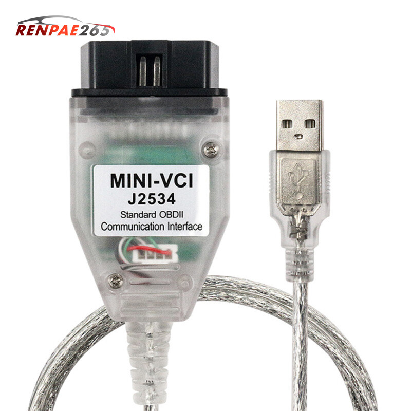 Mini Vci J2534 Diagnostic Cable Scanner Adapter Obd2 Usb Interface Scan Cable Compatible For Toyota Lexa V16.20.023