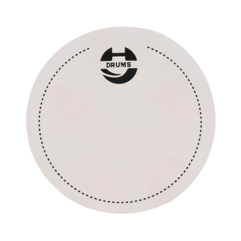 Kowaku Miếng Dán Trống Bass 3x Mặt Trống Bảo Vệ Cho Bộ Phận Nhạc Cụ Gõ, Trắng