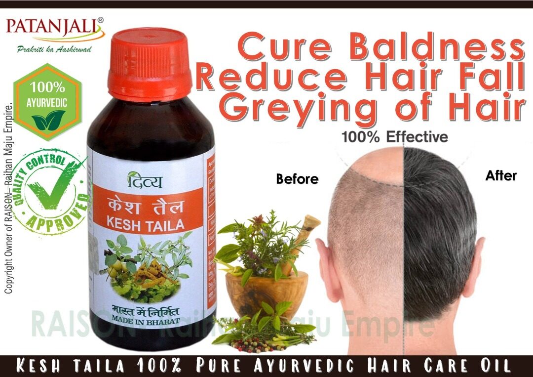 PATANJALI KESH TAILA 100ml-Cure Baldness - Reduces Hair Fall & Greying of  Hair -100% Pure Ayurvedic Hair Care Oil | Lazada