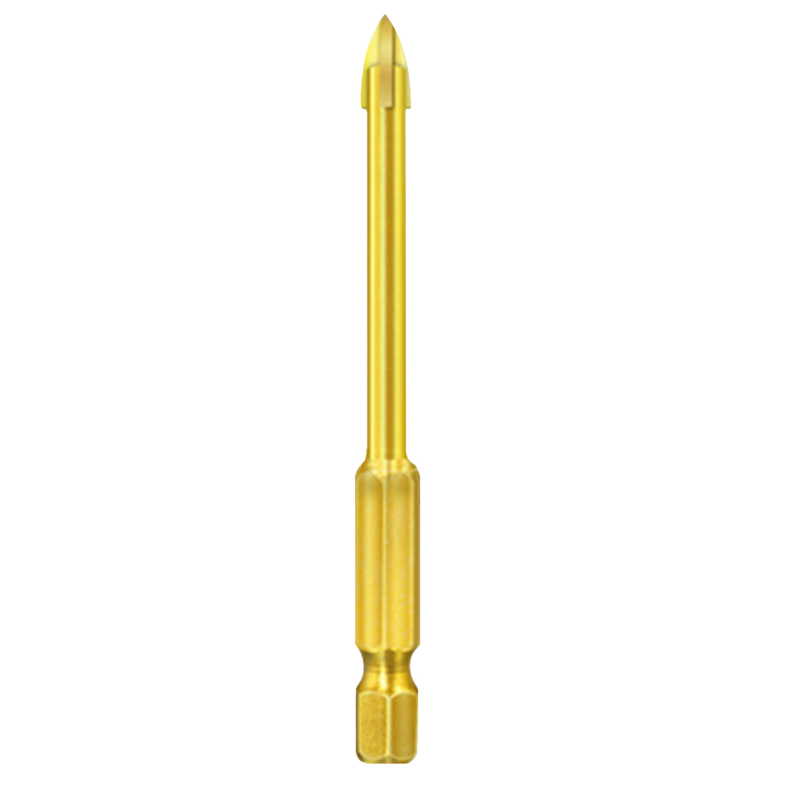Farfi Practical Triangle Drill Bit Cross Head Long Service Life Universal Low Resistance Tip Drill Bit for Ceramic Tile Sharp Punch Tools