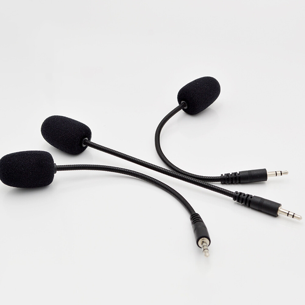 Universal 3.5mm Plug External Headset Microphone Mic for Mobile Phone PC Laptop