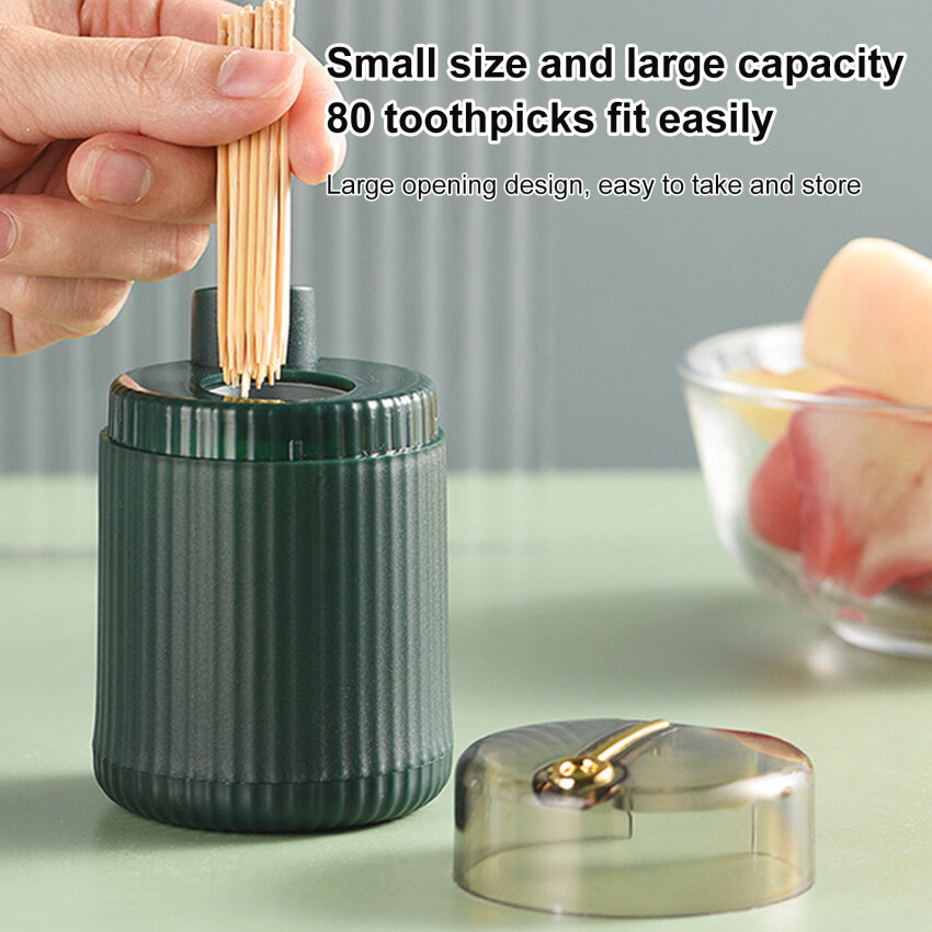 Modern Simple Pop-Up Toothpick Box Creative Press Type Automatic Pop-Up Toothpick Can Household Convenient Toothpick Boxes
