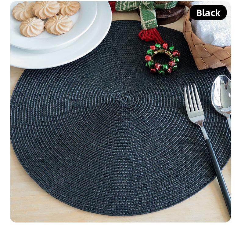 OMK 38cm Food Standard Grade PP Round Placemat Thermal insulator Anti-scald mat for dining table Kitchen mat