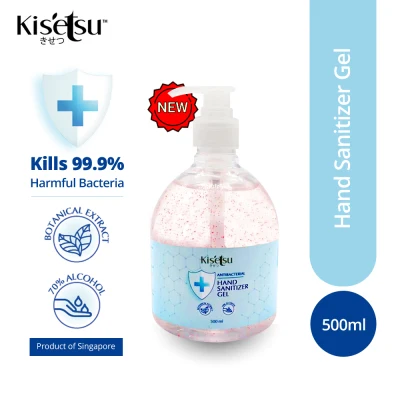 ❗METHANOL FREE❗Kisetsu Antibacterial Hand Sanitizer Gel (500ml) - Disinfectant/ Pembasmi Kuman