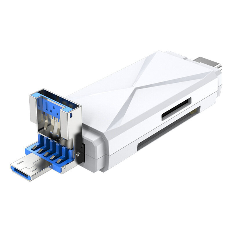 Đầu Đọc Thẻ 3 Trong 1 USB 3.0 Type C Đầu Đọc Thẻ MicroSD SDHC SD TF Bộ Chuyển Đổi Micro USB OTG 2.0 Cho Điện Thoại Android Máy Tính Bảng