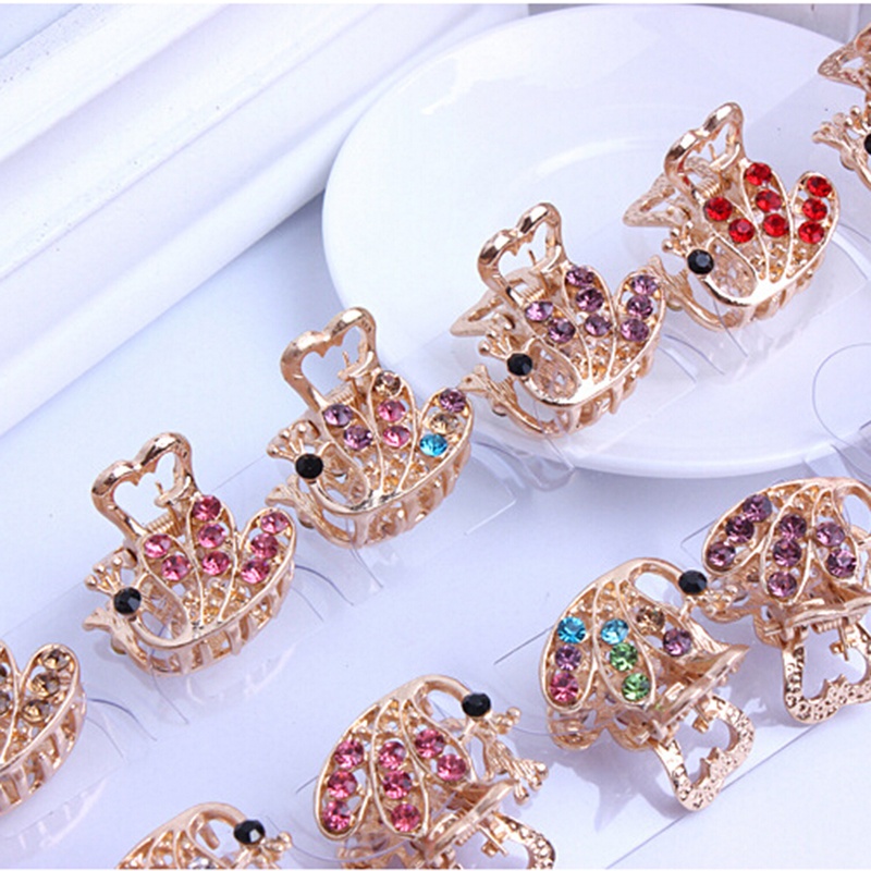 Ministar Kẹp Tóc Mini Hình Hoa Pha Lê Phong Cách Mới Kẹp Tóc Kẹp Tóc