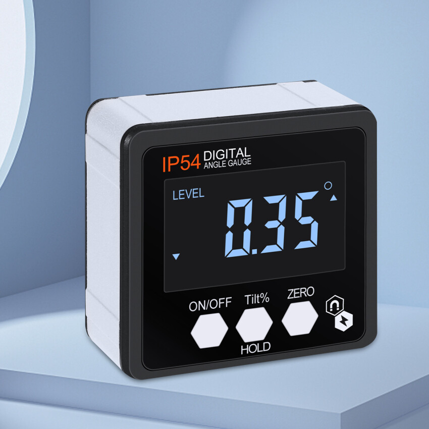 Electronic Digital Display Inclinometer, Level Meter, Gradient Ruler With Magnetic Protractor