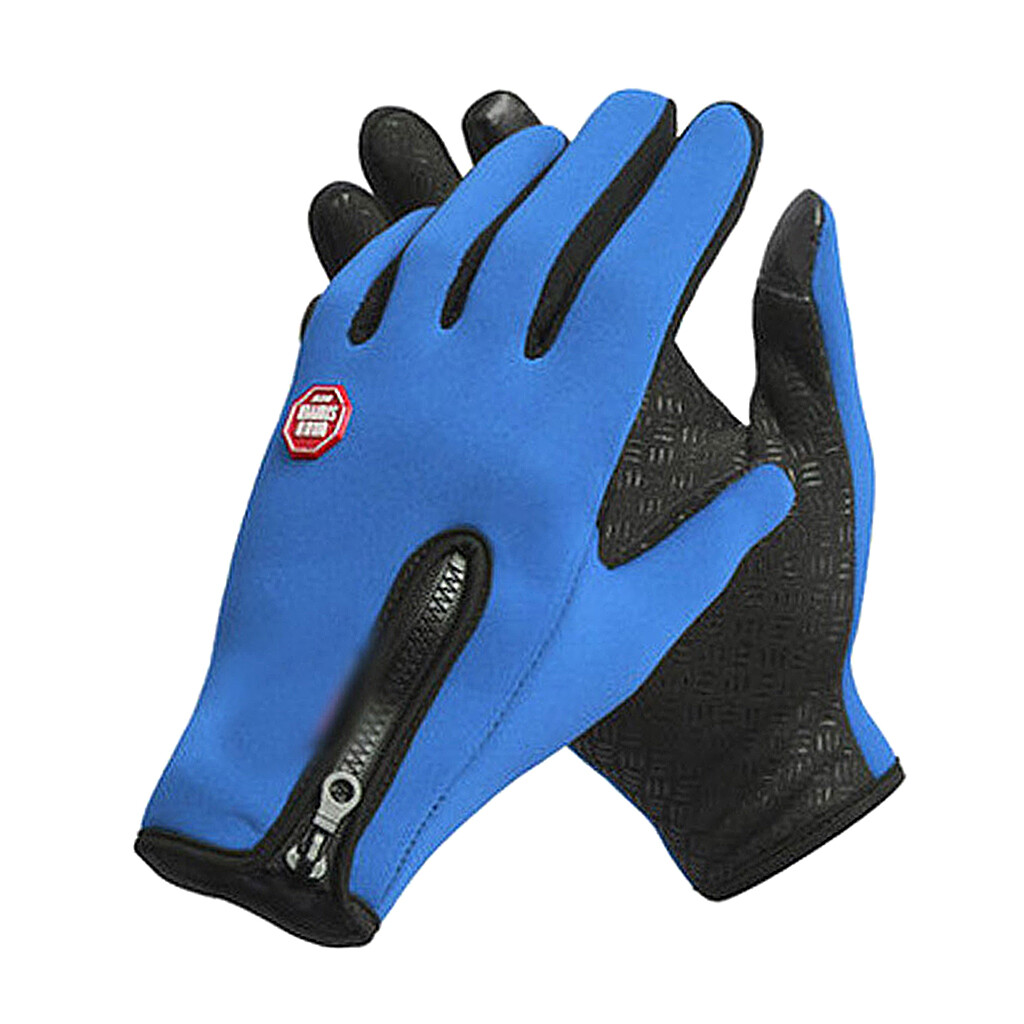 Baoblaze Mens Winter Warm Gloves Waterproof and All Finger Touch Screen Gloves for Cycling and Outdoor Work