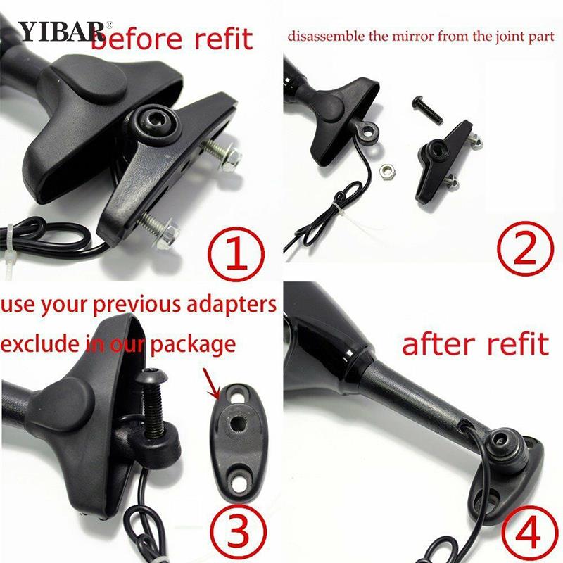 {：”}：“ 2Pcs Motorcycle Rearview Side Mirrors With LED Turn Signals (Left & Right)