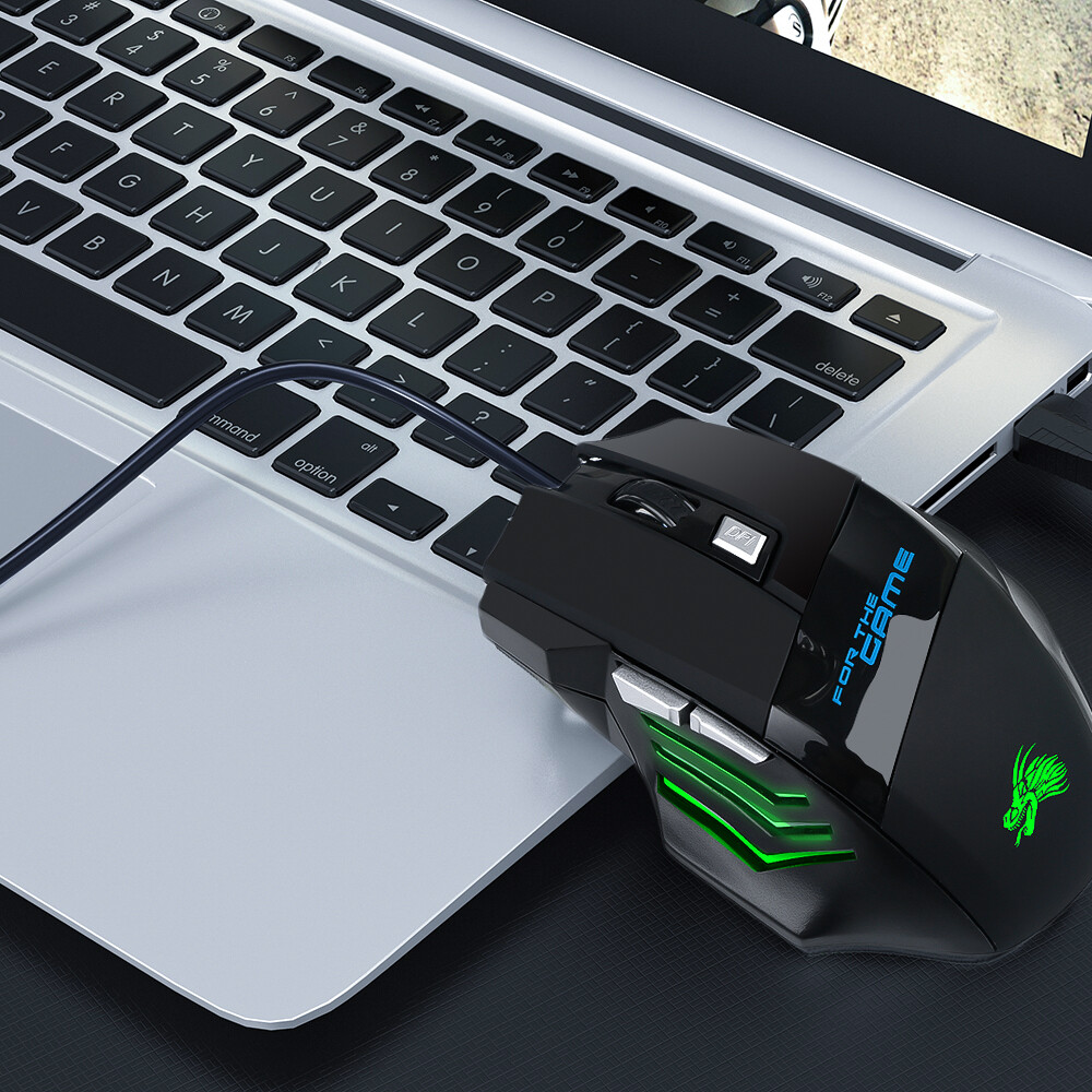 Kebidumei USB Wired Mouse 2400 DPI LED Colorful Computer Gaming Mouse Professional