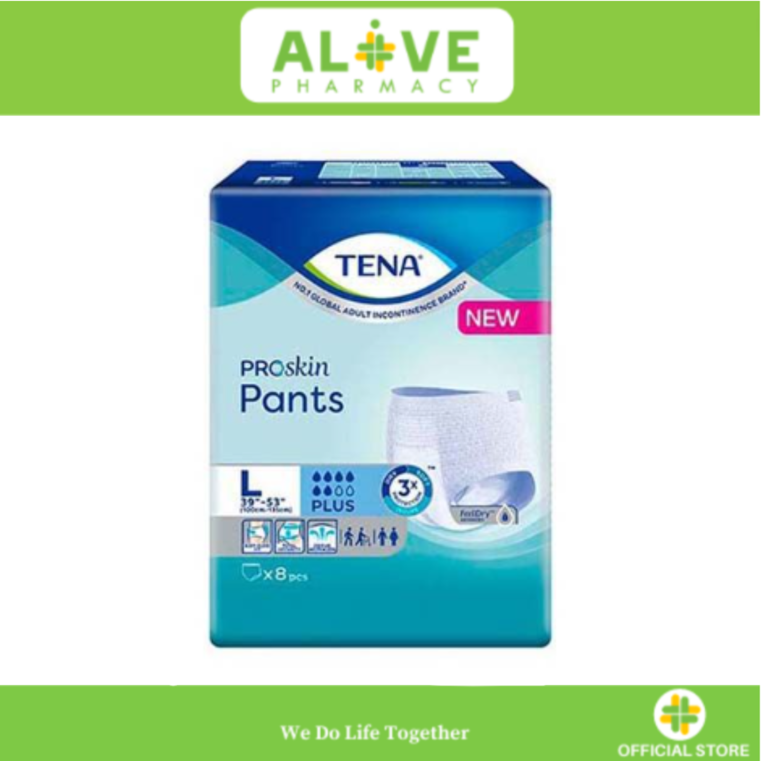 Tena Proskin Pant Plus (L) 8S | Lazada