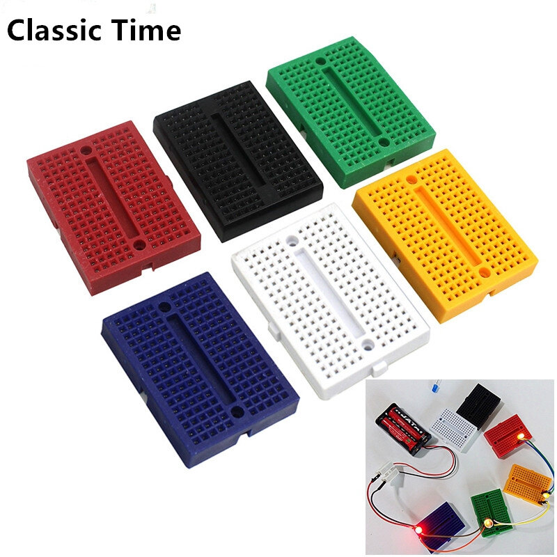 SYB-170 Mẫu Không Hàn Mini Breadboard 170 Bảng Kiểm Tra PCB Tie-Points