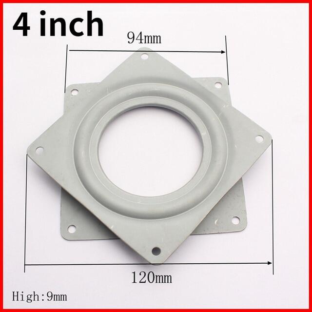 2/3/4/6นิ้วเหล็กสแควร์ Lazy Susan 360องศาหมุนแบริ่งหมุน Turntable 300