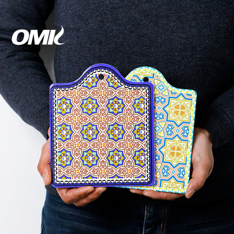 OMK Bohemian style ceramic table mat matte plate placemats & Coasters