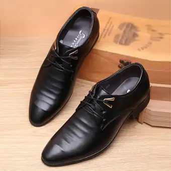 black leather shoes casual