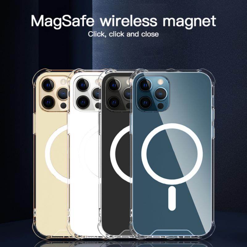 Transparent Mobile Phone Case For iPhone 12 13 Pro Max MagSafe Case Shockproof Case Soft Protective Cover Shell For IPhone12 13 Mini 12 Pro