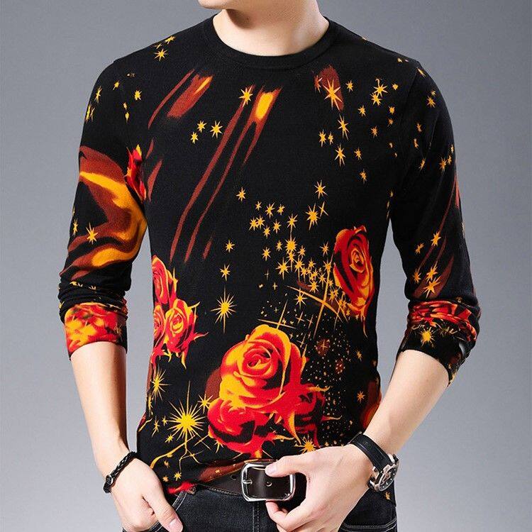 Yushu New Arrivals for Autumn Original Ralph Laurens Long Sleeve T-shirt Original Polo Shirt Men's Youth T-shirt Cotton Personality High Quality Autumn Men's Round Neck Long Sleeve T-Shirt