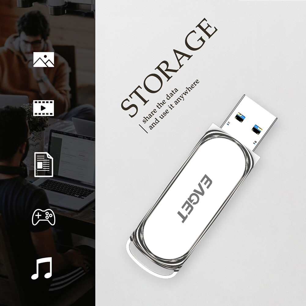 Eaget F80 High Speed Mini Pendrive Metal USB 3.0 Flash Drive U Disk for Computer