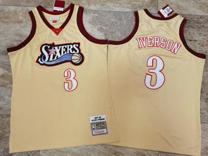 gold iverson jersey