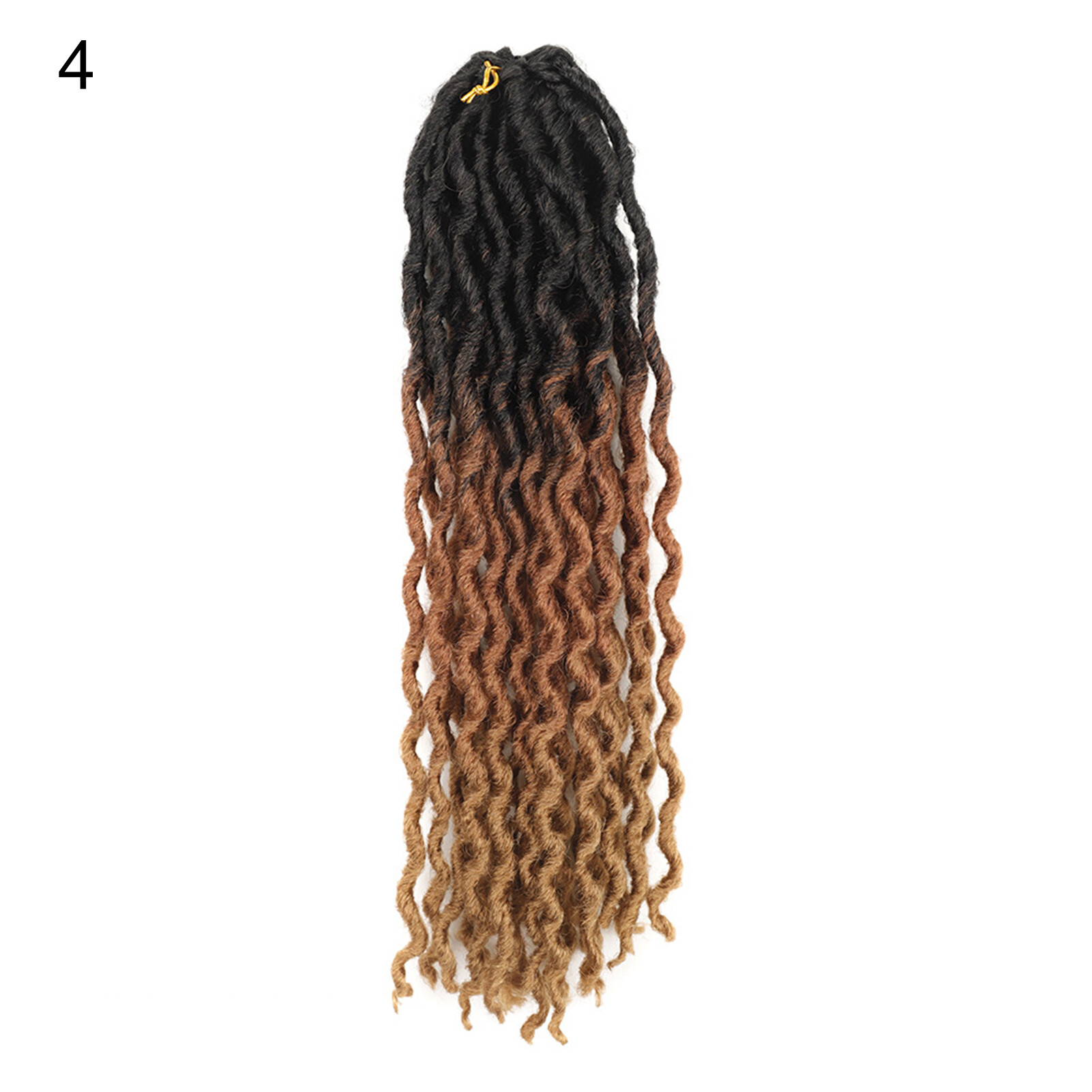 AWEI1 Braided Wig Curly Extend Hairs Thick Texture Dreadlock Black Women Faux Locs Crochet Wig for Female Braided Wig High