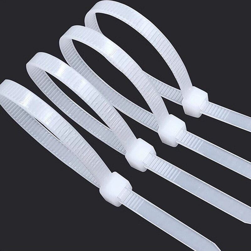 200Pcs Plastic Nylon Cable Ties Detachable Self-locking Cord Ties Straps Fastening Loop Reusable Wire Ties For Home Office