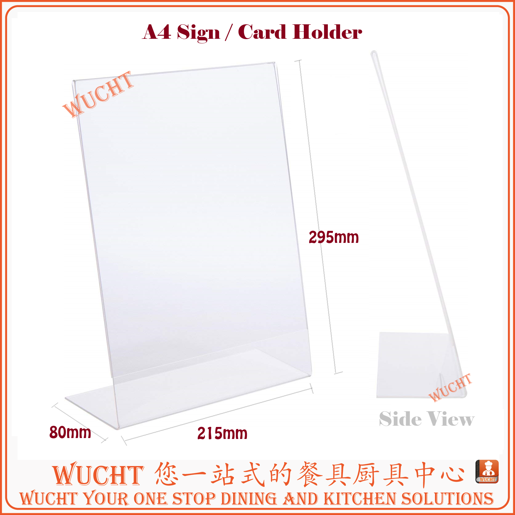 5.5/" x 8.5/" Slant Back Ad Frame Sign Holder Display