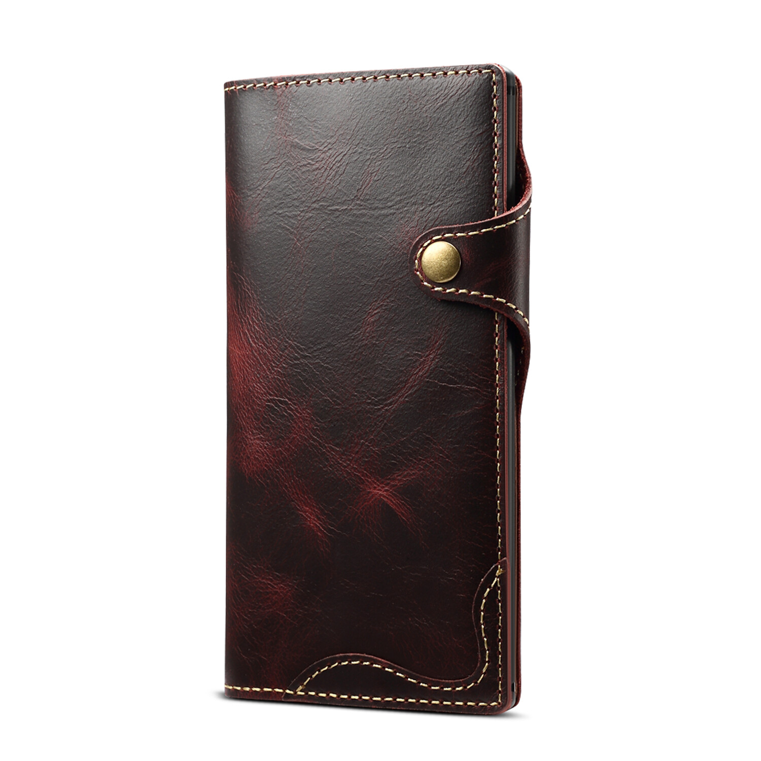 Genuine Leather Wallet Cover for Samsung Galaxy Note 8 9 10 20 Real Leather Case Galaxy Note10+ Note10 Plus Note20 Ultra with Pocket Hand Strap