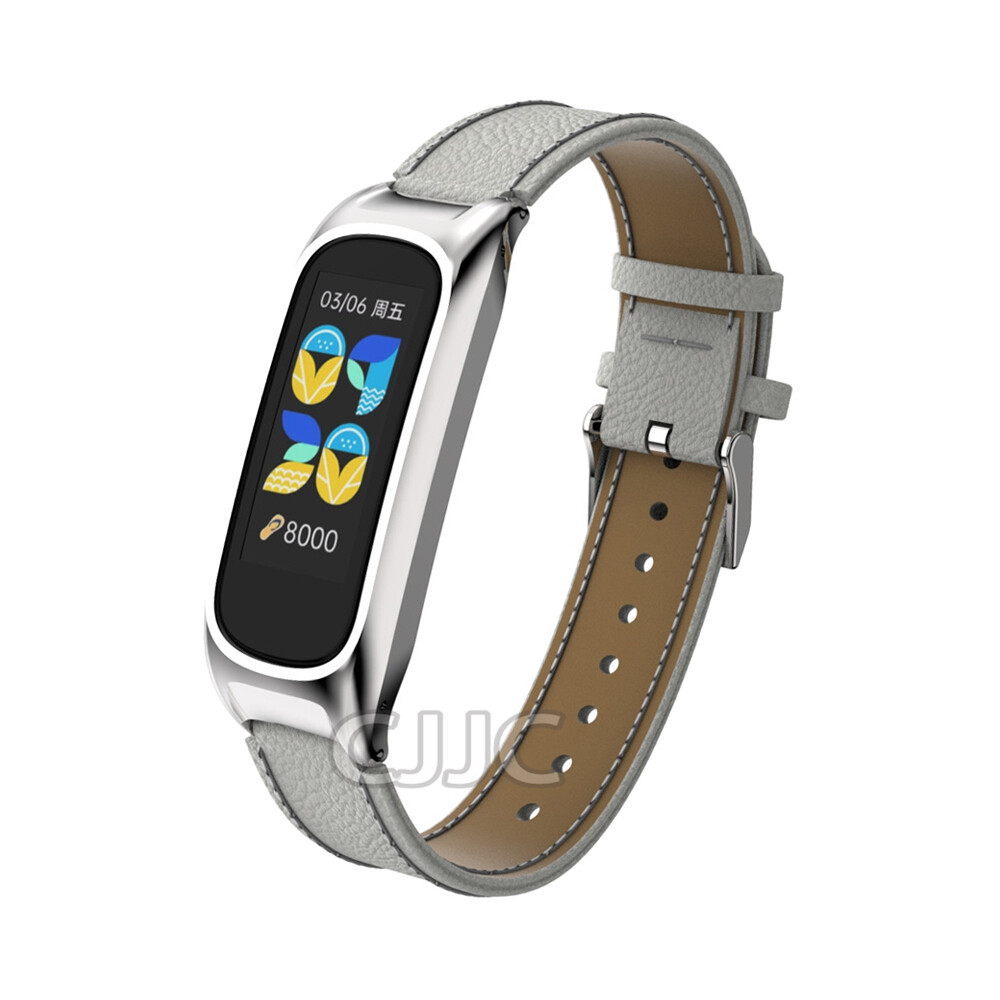 Soft Leather Starp for Oppo Band Genuine Leather with Metal Case for Oppo Band B1