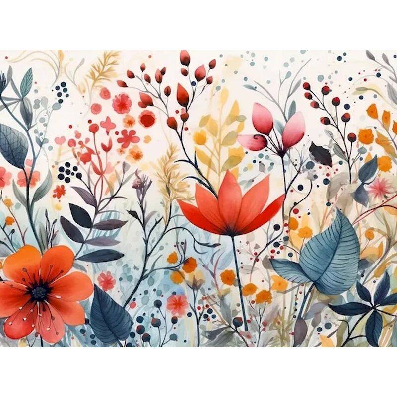 RUOPOTY Modern Diy Painting By Number Flowers Acrylic Paint For Crafts Diy Gift Marker By Numbers Handpainted On Canvas 60x75cm