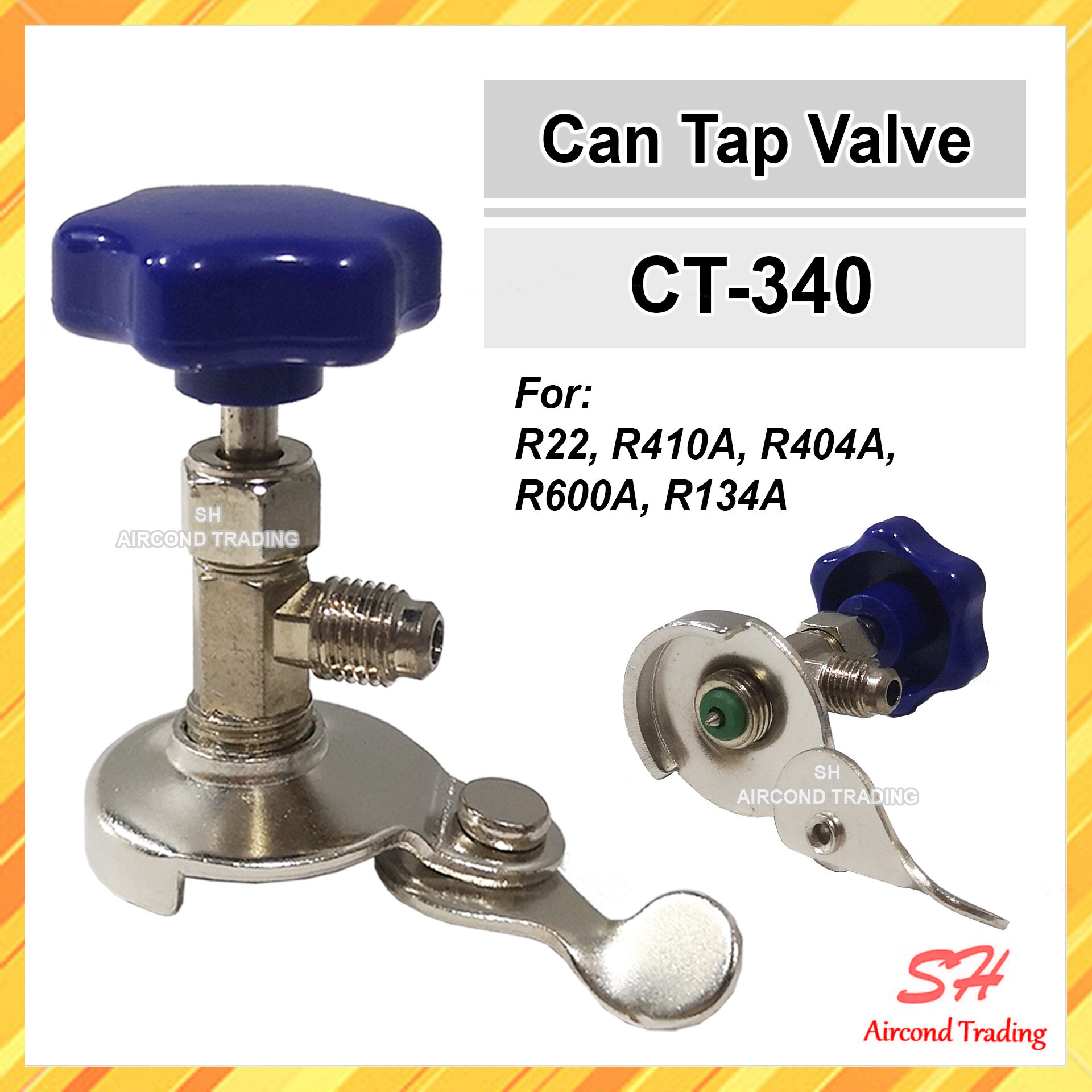 Can Tap Valve Auto Air Conditioning Refrigerant CT338 CT339 CT340