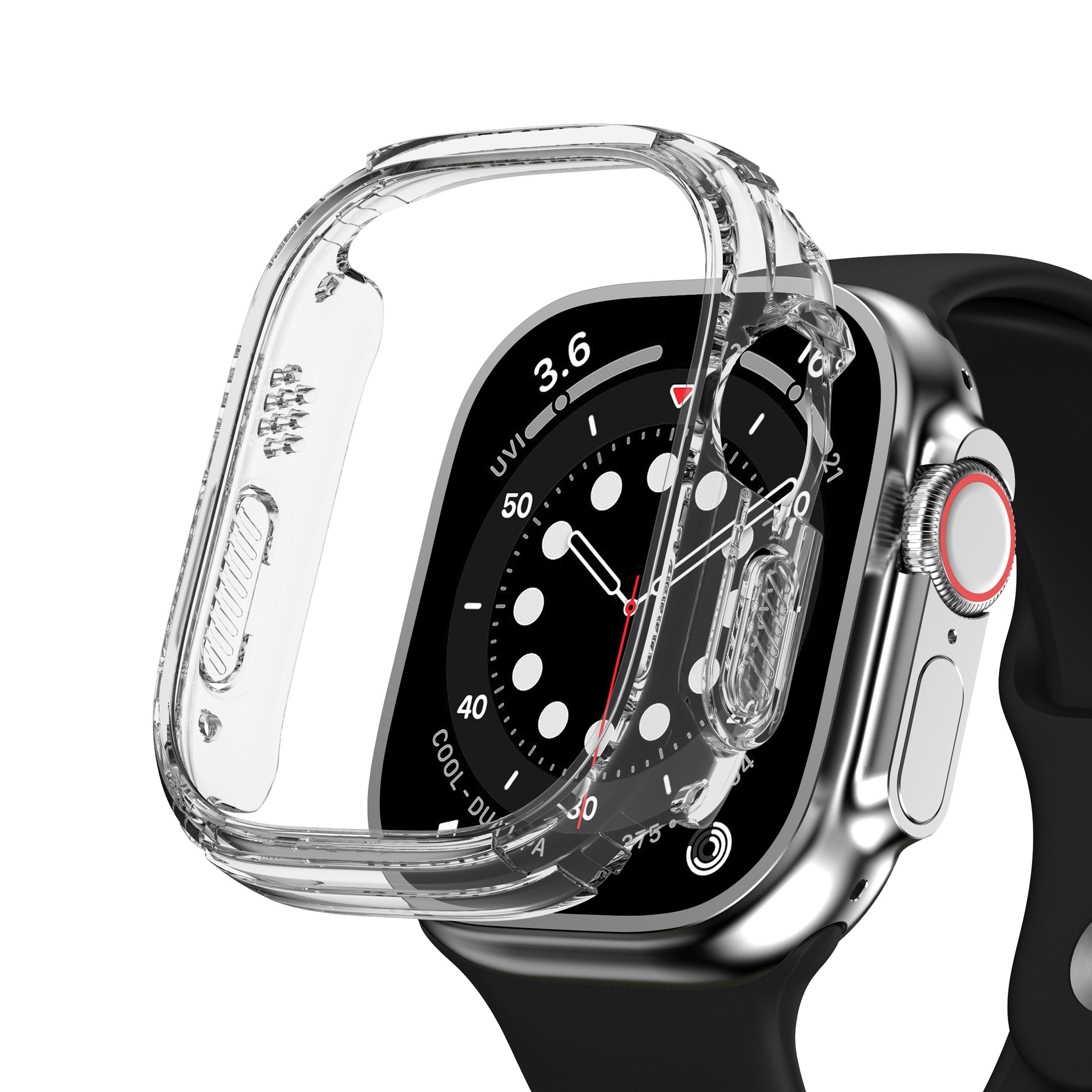 Case cover for apple watch case cover apple watch ultra cover 45mm 44mm 41mm 40mm smart watch case 42mm 38mm all-around clear frame for apple watch ultra cover 49mm series 8 7 6 5 4 3 se 2
