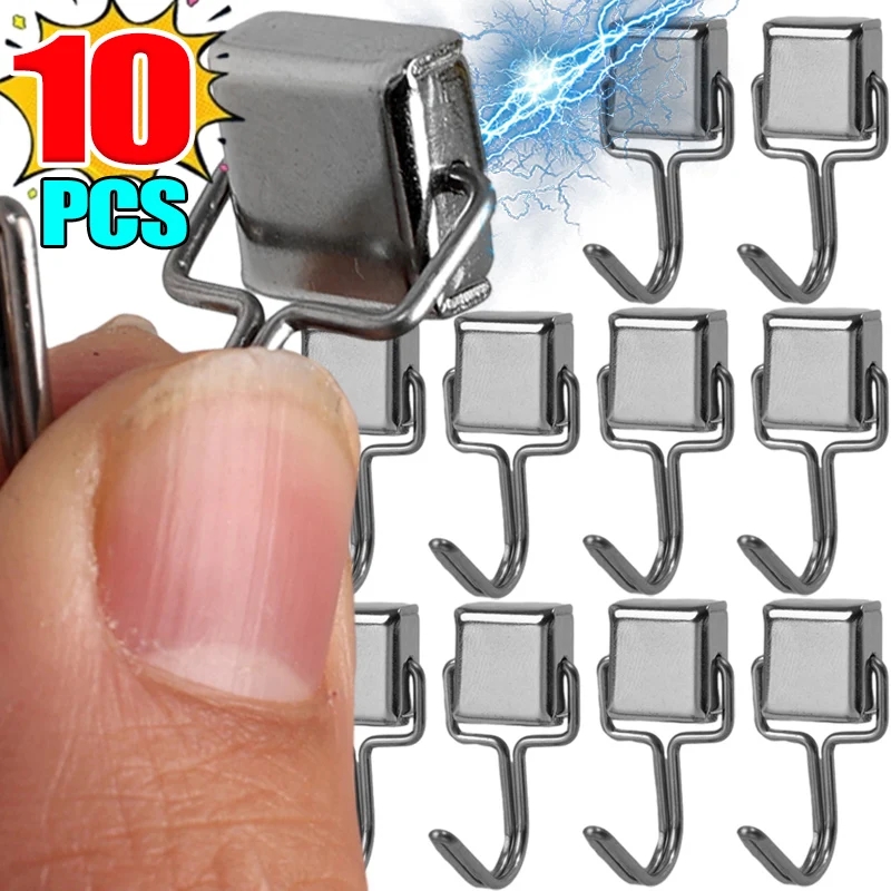 Feelife 10/1PCS Strong Hooks Multi-Purpose Storage Hooks Home Kitchen Bar Storage Hook Key Storage Hooks Bathroom Hangers