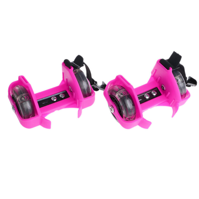 Phân phối Trẻ Em Bánh Xe Gót Con Lăn Ánh Sáng Giày Trượt Có Thể Điều Chỉnh Kid Falsh Blade Dây Giày