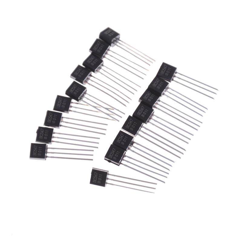 50 Cái/bộ Transistor NPN Đen BC547 BC547B 0.1A/45V