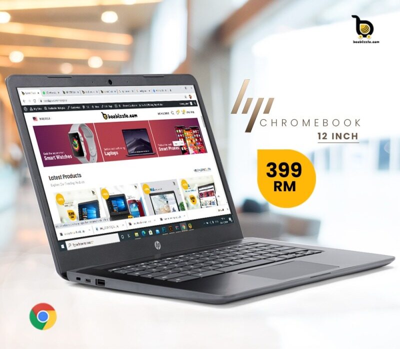 HP Chromebook HD Laptop, Intel Celeron N4000, 4 GB RAM, 16 GB eMMC,Windows Chrome , Wifi, Webcam and More.. Malaysia