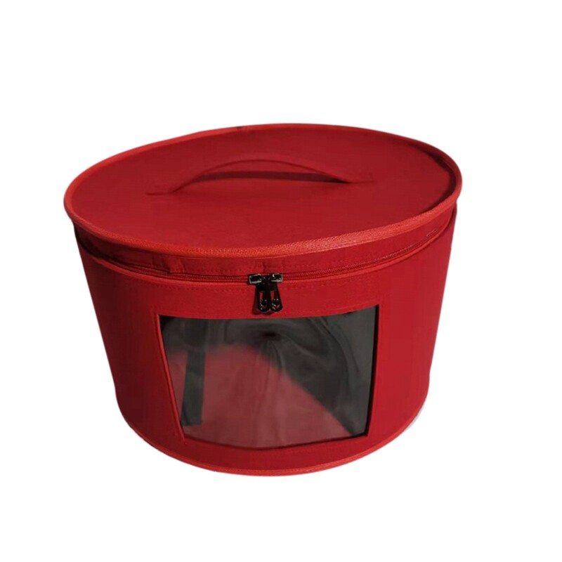 Hat Box Organizer Round Travel Hat Boxes Foldable Hat Storage Bag with Dustproof Lid Large Hat Storage Box Hat Boxes