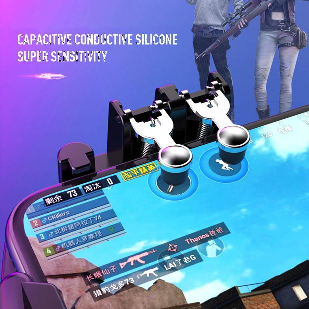 Gzza【 Gamepad 】 Ưa Thích Giá Rẻ M10 M11 Sáu Ngón Tay Tay Cầm Chơi Game Di Động Tay Cầm Chơi Game Cho Memo Di Động Bộ Điều Khiển Trò Chơi Điện Thoại Tay Cầm Chơi Game Cho Bộ Điều Khiển Trò Chơi Pubg Tương Thích