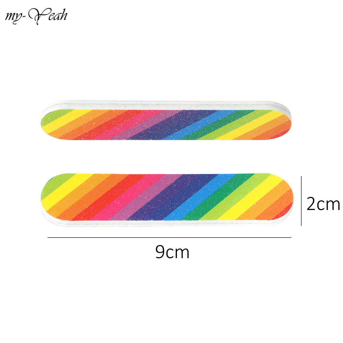 myyeah Portable Mini Nail File 400 Grit Double-sided Disposable Buffer Sanding Polishing Grinding Block Manicure Pedicure Tool