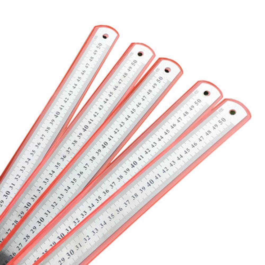 Sunnyheart 30/50/60cm Metric Stainless Steel Measuring Tool Precision Double Sided Ruler