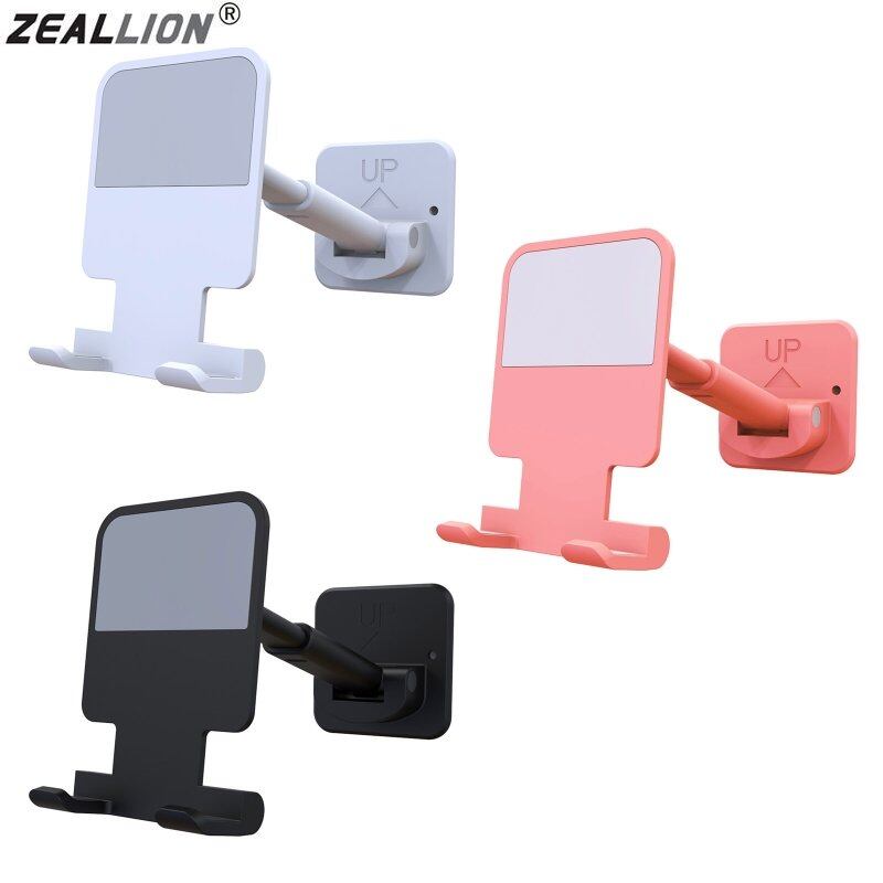 Zeallion Giá Đỡ Điện Thoại Di Động Dạng Ống Lồng Gắn Tường Giá Đỡ Điện Thoại Di Động Có Thể Điều Chỉnh Gấp Gọn Cho Gia Đình Phòng Ngủ Phòng Tắm Nhà Bếp Giá Để Đồ