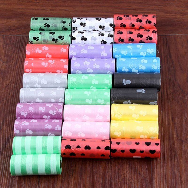 Sơn Pooper Đồ Gia Dụng Nạp Nhựa Sạch-Up 5Rolls/75Pcs Chọn Vật Nuôi Túi Đựng Phân Chất Thải Chó