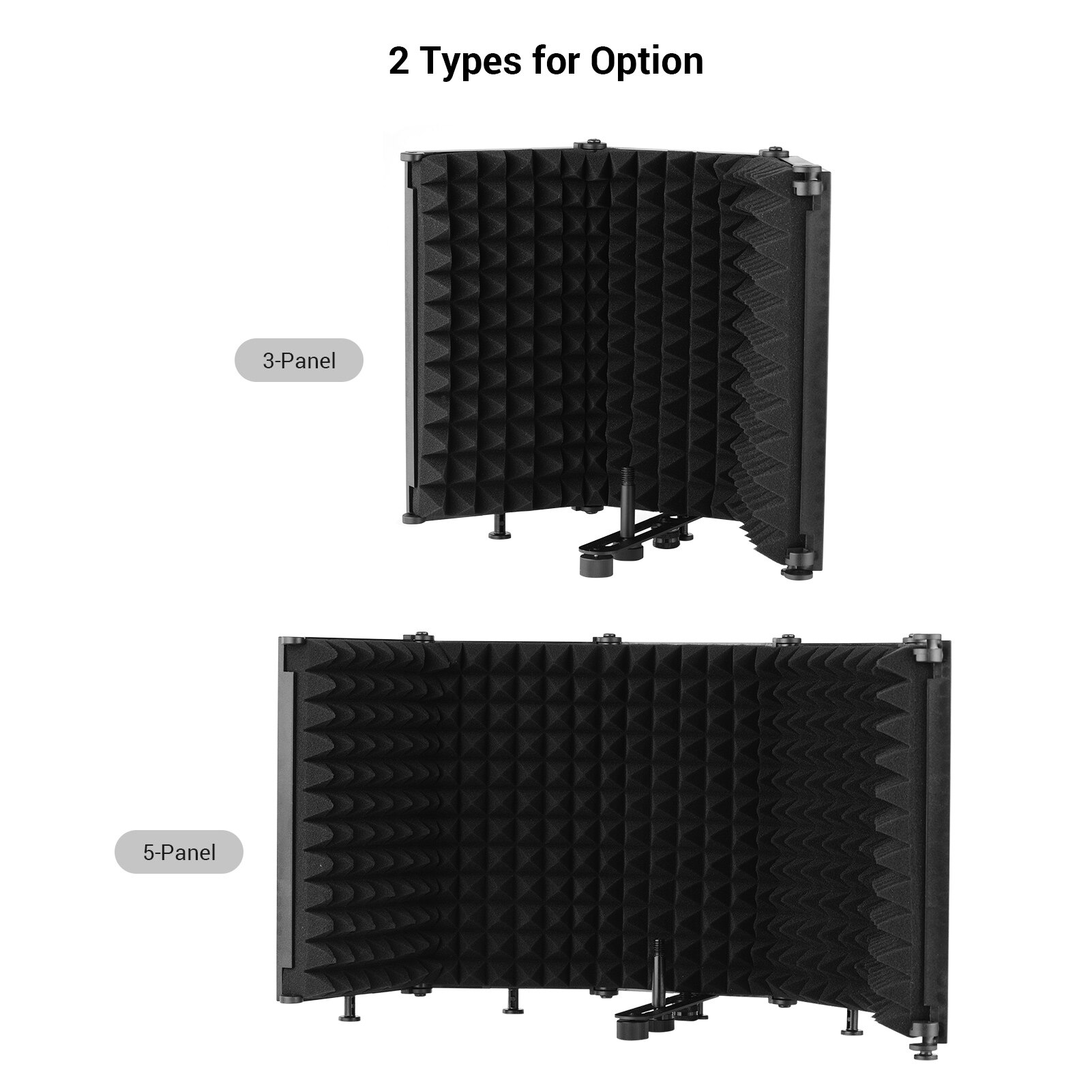Microphone Cô Lập Lá Chắn, Mic Lọc Phản Xạ Bằng Mút Hấp Thụ Âm Thanh Để Bàn Tiện Dụng Cách Âm Lá Chắn, Cho Âm Thanh Ghi Âm Ca Hát Studio (5 Bảng)