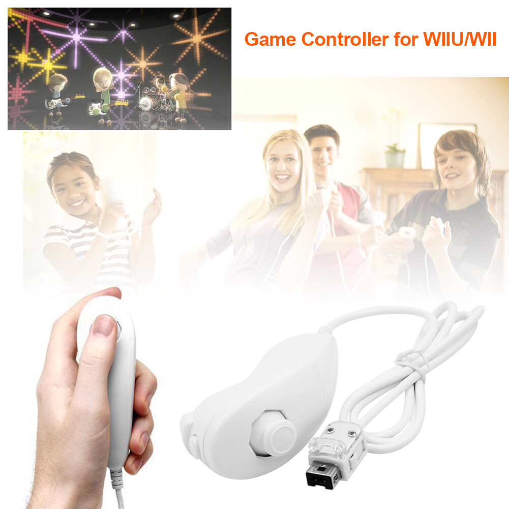 Controller for Wii Wii U Nunchuk Game Controller Remote Gaming Gamepad Joystick Accessories