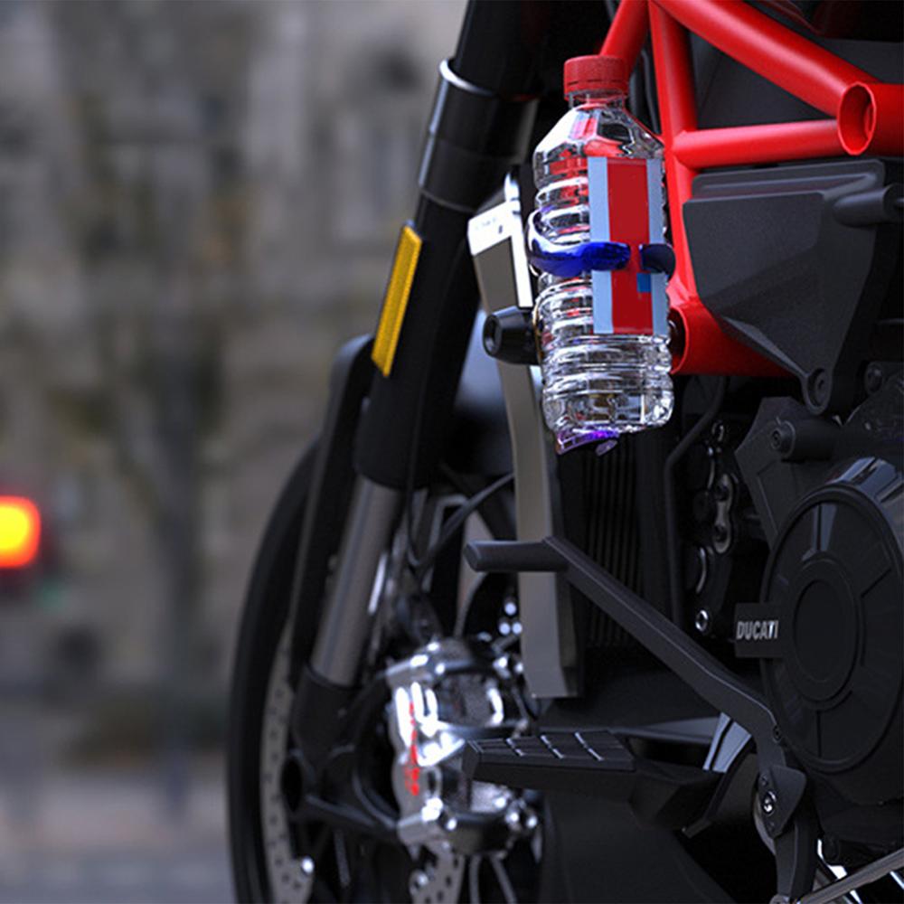 Foldable Motorcycle Beverage Cup Holder Lightweight Universal Drink Water Bottle Cup Holder Motorbike Bicycle Handlebar Mount for Motorcycle Bike